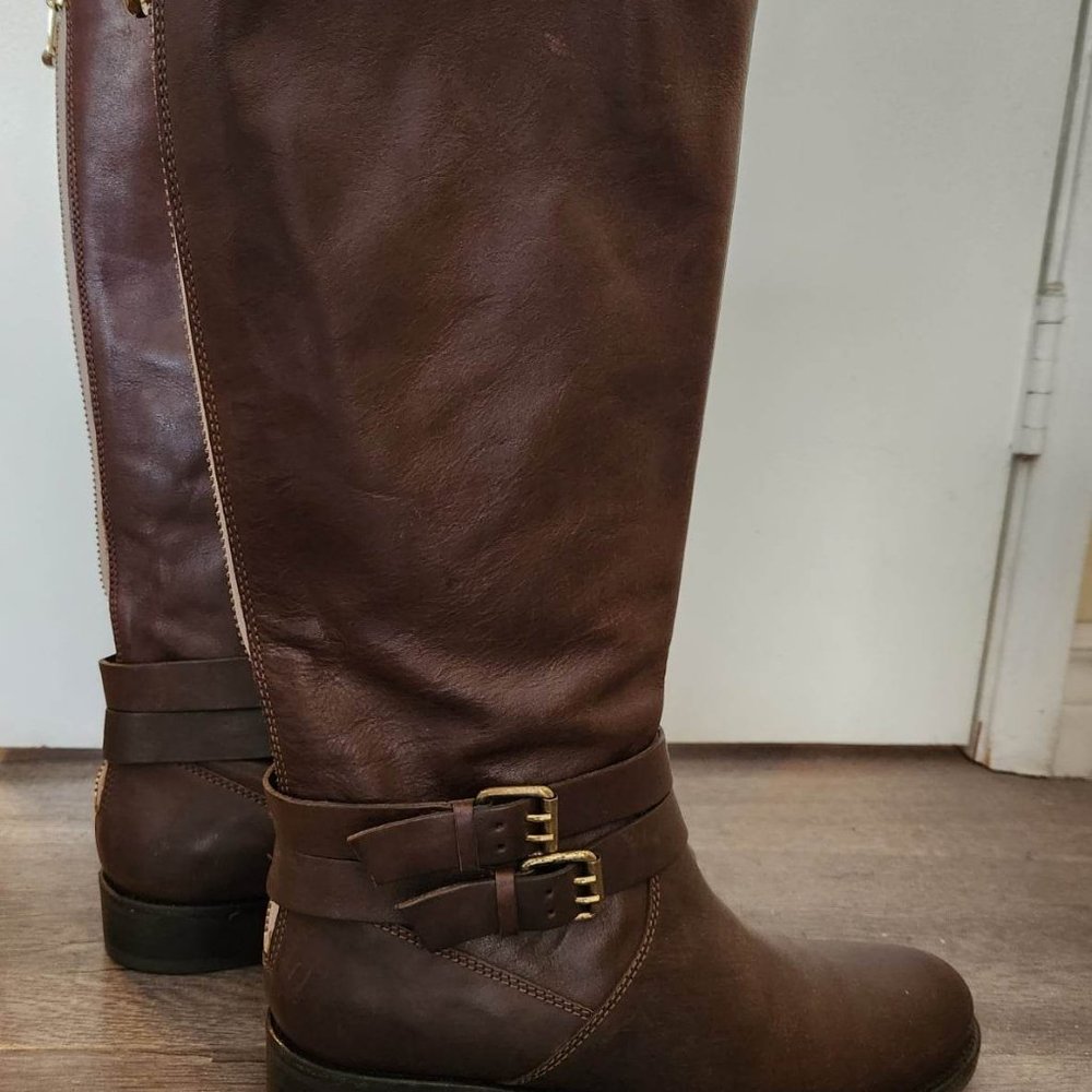 Nwot J.Crew Leather Brown boots size 9